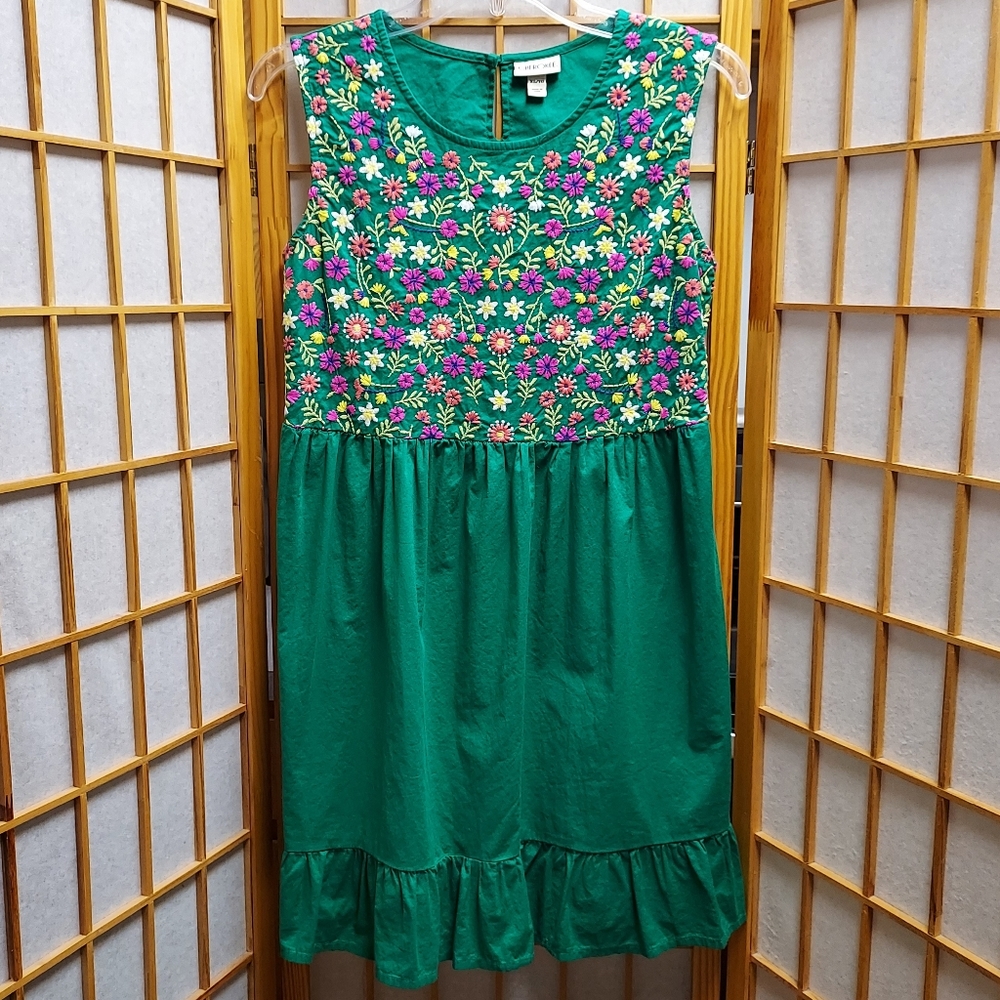 🔮 Y2K 2000s Cherokee boho floral dress kids XL junior's S